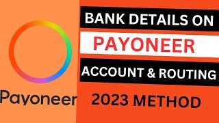 How to Find Payoneer Account Number & Routing Number 2023 || Find Bank Details on Payoneer