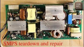 460W Switch Mode PSU teardown, detailed overview and repair: Cisco 3550 PWR PoE