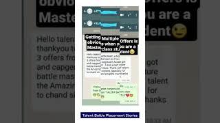 What students say about Talent Battle ️ #talentbattle #placementprep #placementpreparation