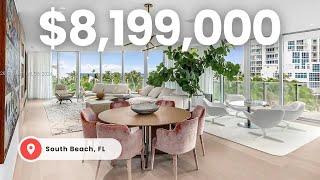 Touring a CUSTOM $8,200,000 SOUTH BEACH BOUTIQUE CONDO in South of Fifth!!