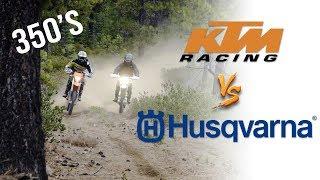 KTM 350 EXC-F  VS. Husqvarna FE350 | Owners Swap Bikes