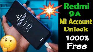 Redmi 9a Mi Account Unlock  Free Tool  1000% Working