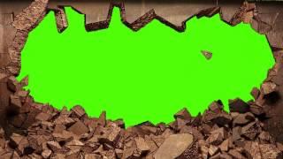 Wall Explosion Footage  Green Screen! Motion Graphics!