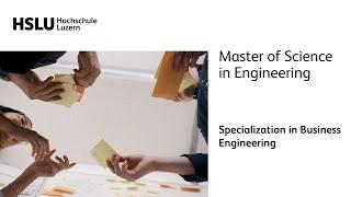 Master of Science in Engineering Specialization in Business Engineering