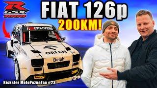 FIAT 126p - MALUCH z silnikiem od MOTOCYKLA! - Kickster MotoPoznaFca #23