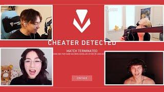 Valorant Streamers React to "Cheater Detected" Moments feat. TenZ, Kyedae, Sinatraa