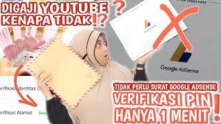 DIGAJI YOUTUBEKENAPA TIDAK⁉️ VERIFIKASI PIN ADSENSE KAMU LAMA⁉️COBA PAKAI CARA INIVLOG IRT