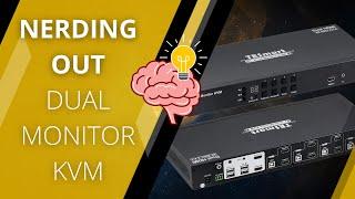 4 COMPUTER 2 MONITOR TESmart KVM Setup and How-to Guide | HKS0802A1U