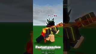 THE FASTEST PUNCHES In The Strongest Battlegrounds #roblox #shorts @RomanTheLegend