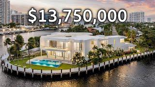 INSIDE a $13,750,000 MODERN WATERFRONT HOME in HALLANDALE BEACH, FL