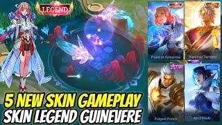 5 NEW SKIN GAMEPLAY! SKIN LEGEND GUINEVERE, VALE COLLECTOR, STARLIGHT PAQUITO - Mobile Legends