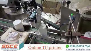 Online TIJ printer | SGCE packaging | Use of TIJ printer