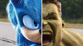 Sonic vs Hulk - Sonic The Hedgehog Movie Choose Your Favorite Design For Both Characters