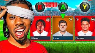 Building My Madden Team BLINDFOLDED!!