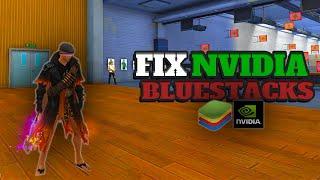 FIX NVIDIA BLUESTACKS  | Run 240 FPS + 0% lag  |   تسريع أداء محاكي وإزالة التقطيع نفيديا