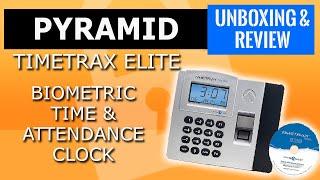 Pyramid TimeTrax Elite  Biometric Time & Attendance Timeclock -Small Business management software 