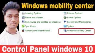 How to open windows mobility center windows 10 | Control panel | The AB