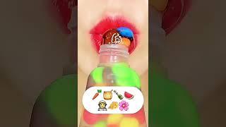 Wow mukbang and best asmr  #mukbang #eating #jelly #emoji #eatingshow #asmr #eat #shorts