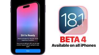 iOS 18.1 Beta 4 - NOW Available on All iPhone’s