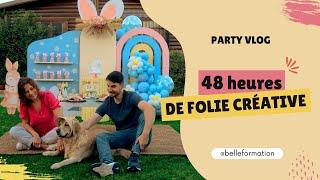 Décoration d’anniversaire thématique  48 heures de folie créative avec notre équipe pour pâques