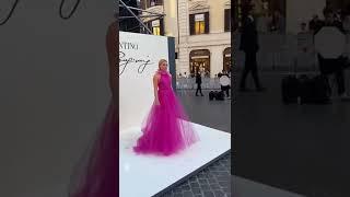 Florence Pugh in her Pink dress at the Valentino event in Rome