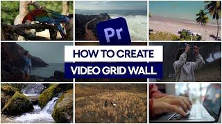 How to create video grid wall in premiere pro @FreeHunar.