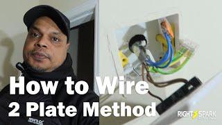 2 Plate Method Switch Wiring ( How to wire 2 plate Method ) Electrician