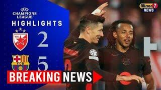 Barcelona vs Crvena Zvezda 5-2- All Goals & Highlights -2024@FCBarcelona @crvenazvezdafk