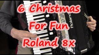 Roland 8x Accordion,  Christmas Fun Songs,  Dale Mathis