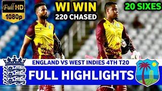 England Vs West Indies 4th T20 Full Highlights 2024 | ENG VS WI