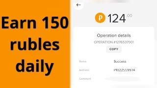 Earn daily 150 Rubles|New Ruble Earning site 2021|Free ruble earn| online earn in Pakistan