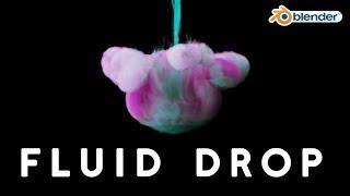 Colorful Fluid and Ink Drop Tutorial in Blender!