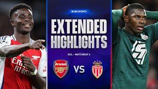 Arsenal vs. Monaco: Extended Highlights | UCL League Phase MD 6 | CBS Sports Golazo