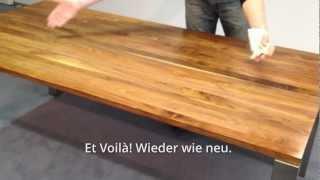 Holzpflege Massivholztisch - make it self