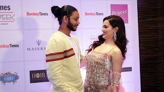 Lovebirds Sana Khan And Melvin Louis At Bombay Times Fashion Week Spring Summer 2019