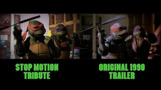 TMNT 1990 Trailer vs Stop Motion Tribute ️ Shredders Revenge