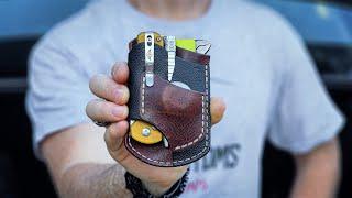 EDC Leather Pocket Organizer.  Pocket perfection?? | 4K