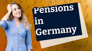 How is pension calculated in Germany?