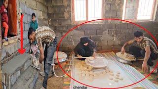 Majid's efforts to complete the house and help Mahtab bake traditional bread