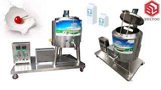 50L/100 Lh (HTST flow pasteuriser) for mini dairy plant Fresh milk pasteurizer machine