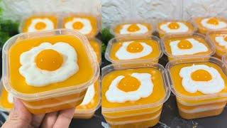 Unik & Enak || Puding Mangga Telor Ceplok || Ide Jualan Puding Kekinian & Isian Snack Box