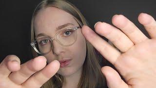 ASMR Face Tracing for Sleep  Light Triggers, Personal Attention, Face Measuring & Brushing