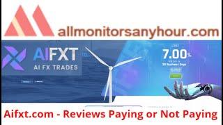 aifxt.com Reviews Paying Or Not Paying ? #all hyip monitors 24 hour,#HYIP daily update,#HYIP monitor