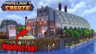 I Built A HUGE MANUFACTORY In Minecraft Create Mod