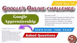 Google's Online Challenge - You're Invited! | Google Apprenticeship '24 |Google Hiring #freshersjobs