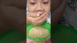 DYMA |ASMR RAW RICE EATING |Makan Beras Mentah| asmrrawriceeating| asmrsounds | Basmatirice| Rawrice