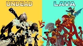 Undead Stickman Vs Lava Stickman - Stick War Costume Tournament - Stick War Legacy