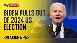 Joe Biden pulls out of 2024 US presidential race