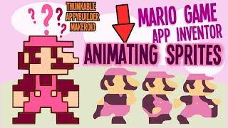 app inventor animate sprites TUTORIAL Mario Bros game in 30 minutes remake p 03