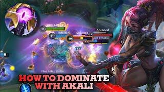 WILD RIDT AKALI : HOW TO DOMINATE | WILD RIFT AKALI BUILD & RUNES | WILD RIFT AKALI GUIDE